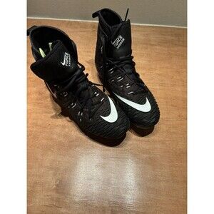 Nike Force Savage 857063-011 Black And White Football Cleats Size 8